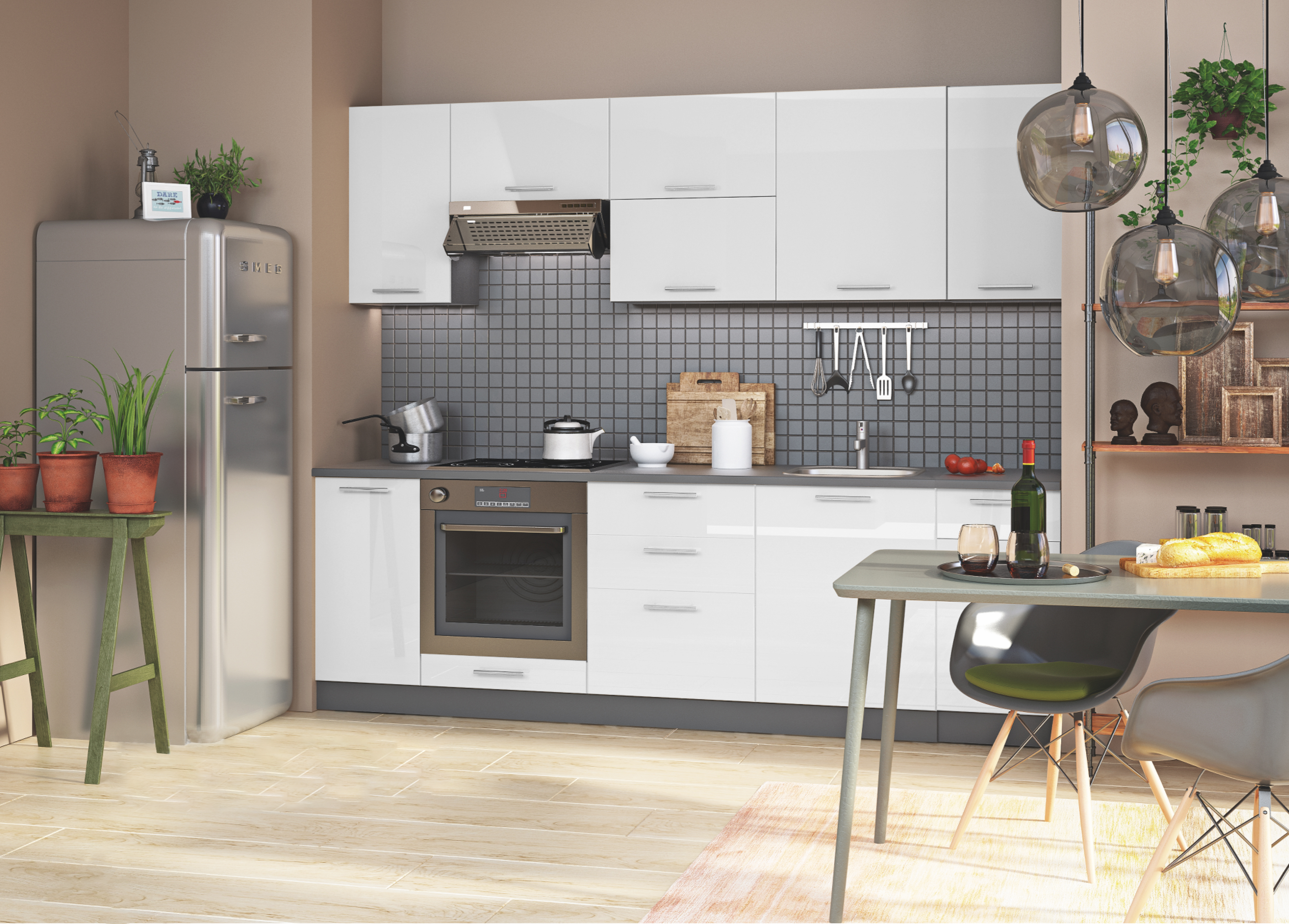 KUHINJA TRACY 2.6 WHITE - Zećanka