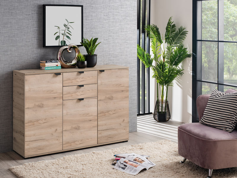 Komoda DUERO 3K2F sivi hrast - Zećanka