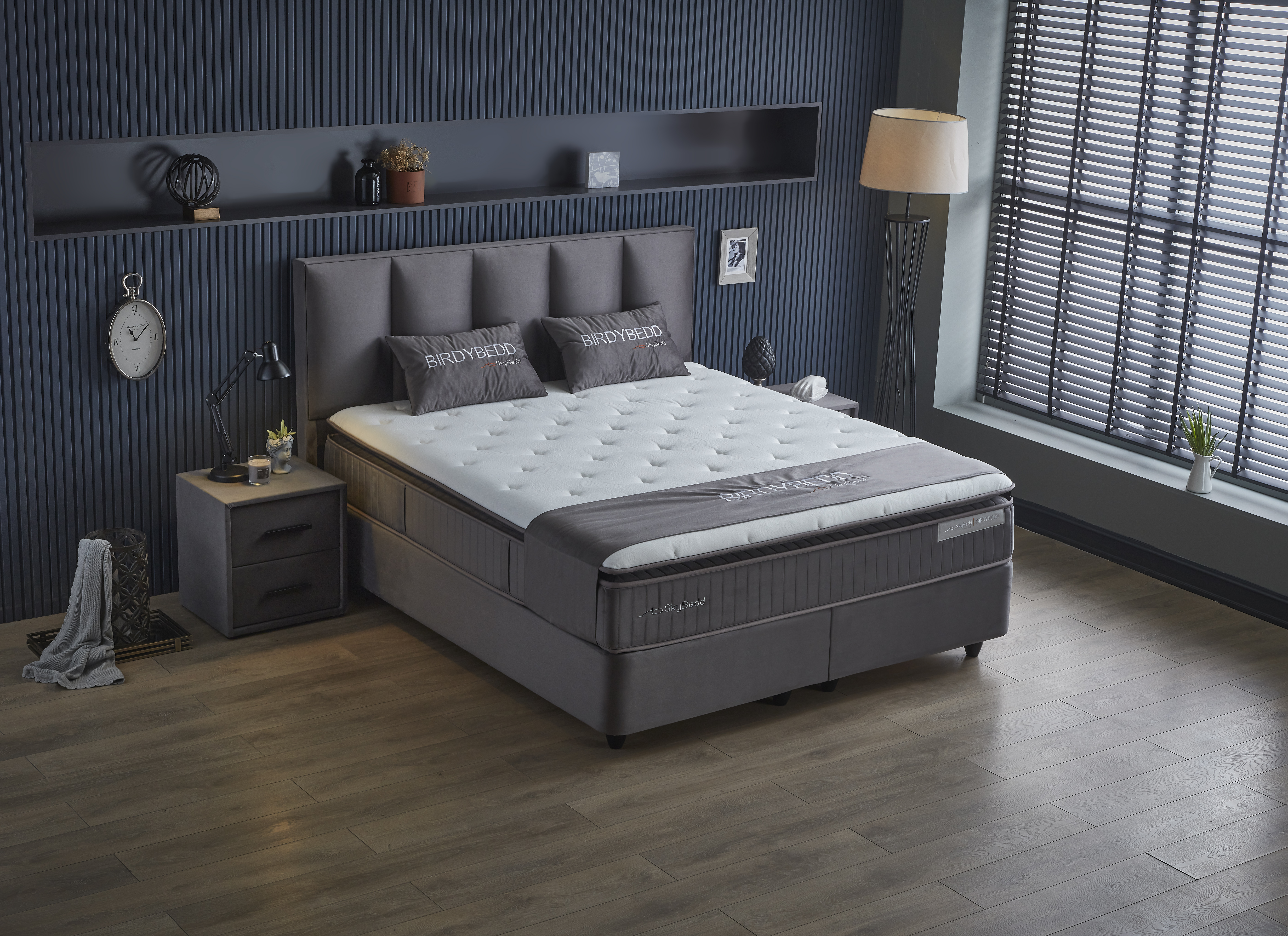 KREVET BIRDY Grey - Zećanka